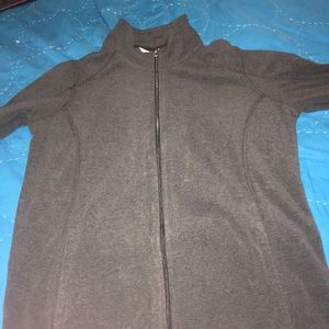 Grey fleece sweater